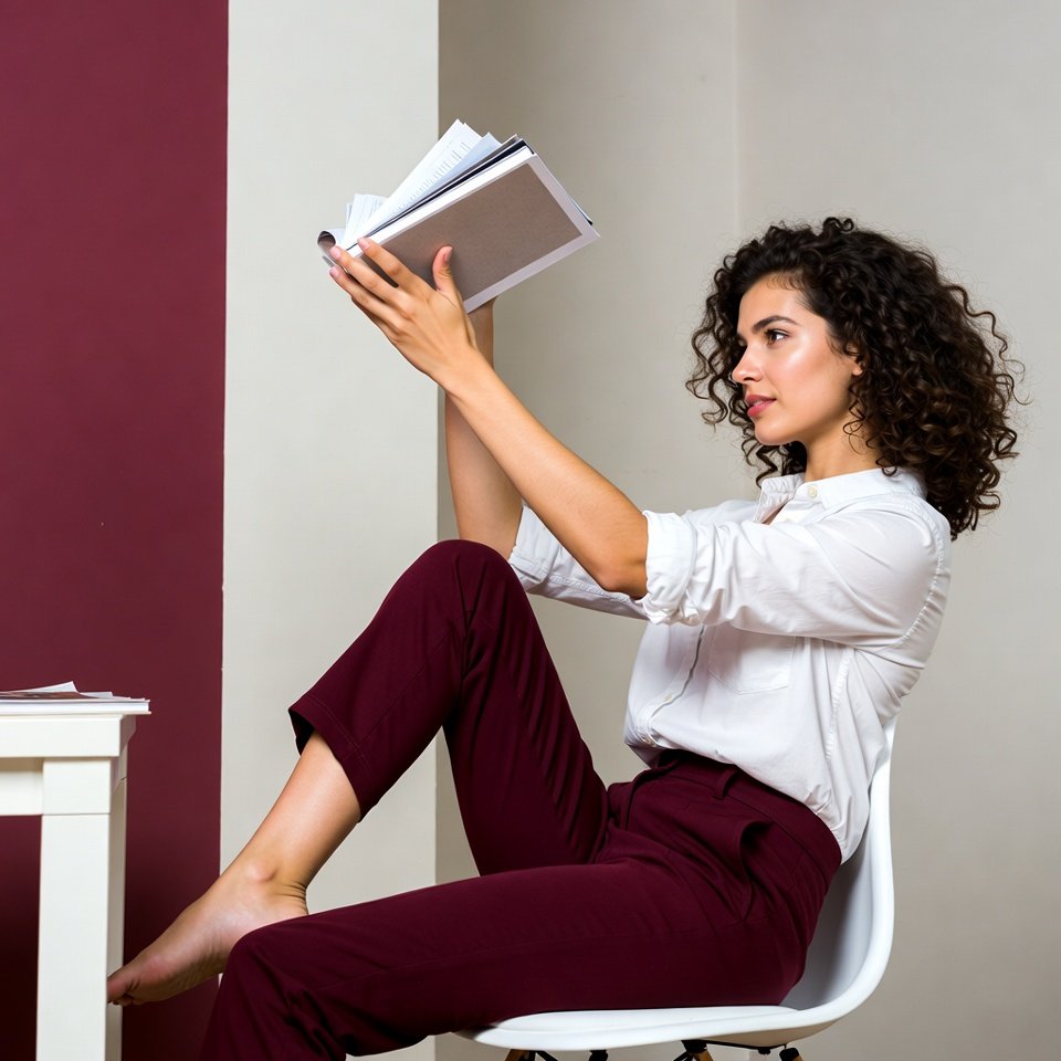Reader reviewing pages in a curated editorial setting