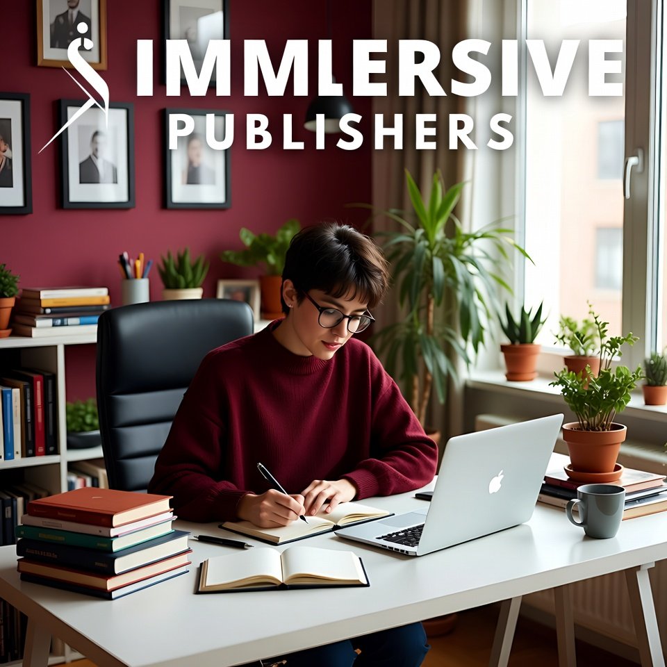 Immersive Publishers writing studio workspace